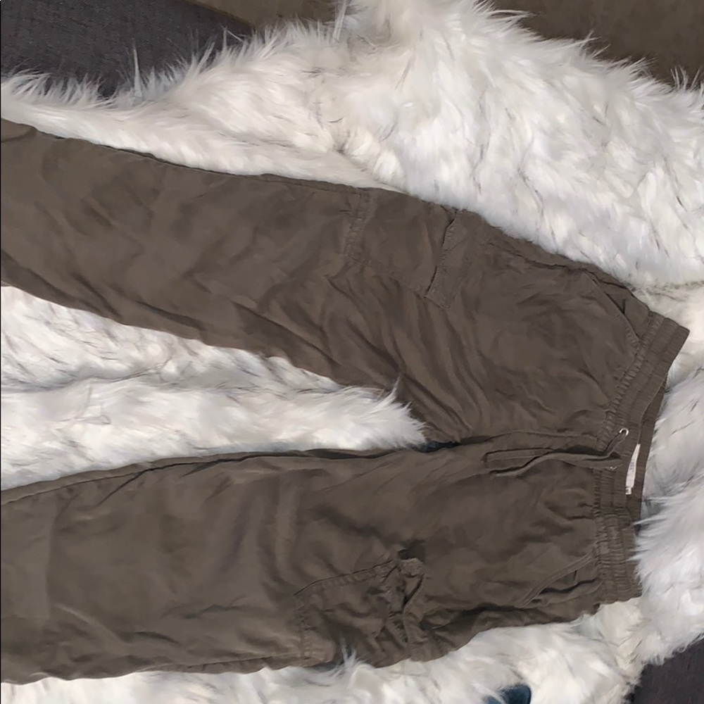 Olive green cargo pants
